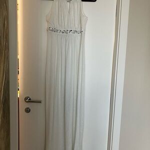 Enfocus Studio White Sparkle Dress Size 6